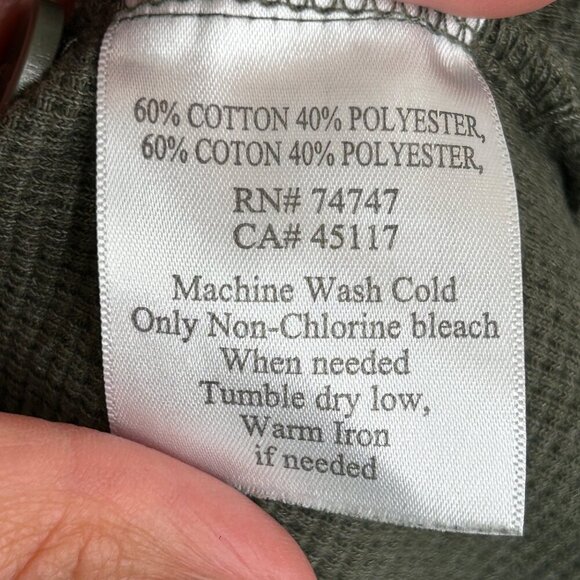 Red Head Brand Co. green waffle long sleeve‎ pull over size XL - Picture 4 of 5